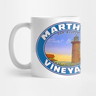 Martha's Vineyard Oak Bluffs East Chop Lighthouse Light Massachusetts Mug